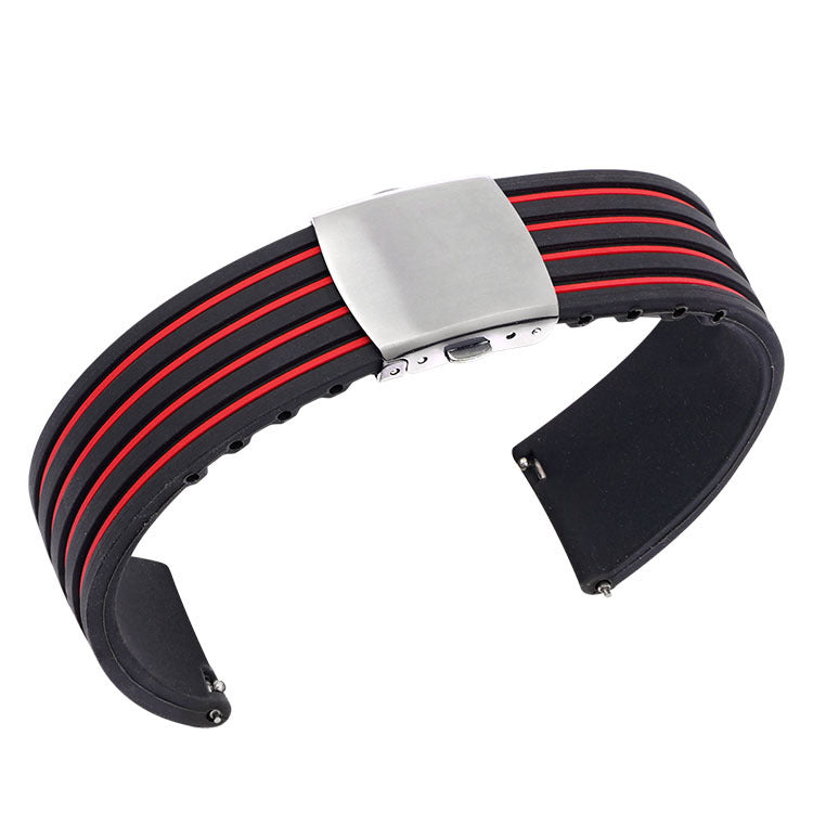 Ear Two-tone Striped Silicone Strap